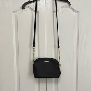 Steve Madden Black Crossbody Bag with Gold Accents
